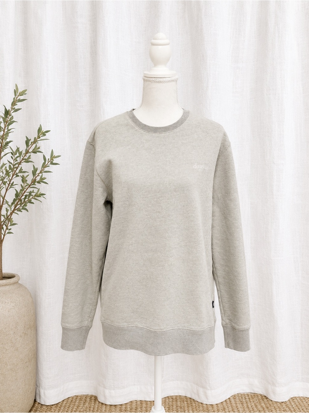 Light Grey Crewneck Sweatshirt